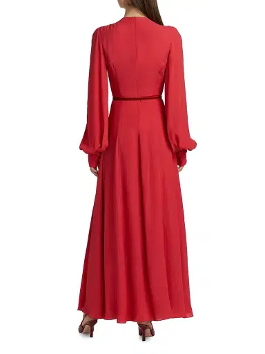 Prabal Gurung Women's Huma Pleated Maxi Dress - Sunkiss Coral | Thumbnail 5 Prabal Gurung Women's Huma Pleated Maxi Dress - Sunkiss Coral | Thumbnail 5