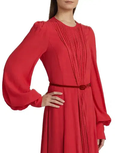 Prabal Gurung Women's Huma Pleated Maxi Dress - Sunkiss Coral | Thumbnail 6 Prabal Gurung Women's Huma Pleated Maxi Dress - Sunkiss Coral | Thumbnail 6
