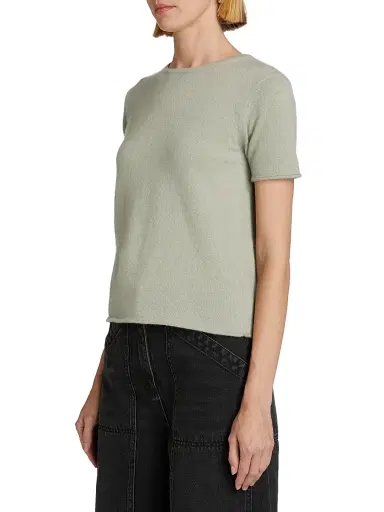 Co Women's Cashmere & Silk Knitted T-Shirt | Thumbnail 4 Co Women's Cashmere & Silk Knitted T-Shirt | Thumbnail 4