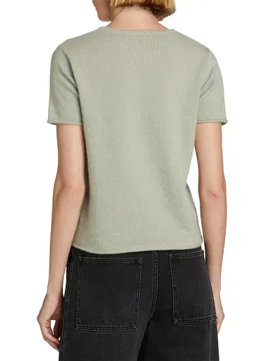 Co Women's Cashmere & Silk Knitted T-Shirt | Thumbnail 5 Co Women's Cashmere & Silk Knitted T-Shirt | Thumbnail 5