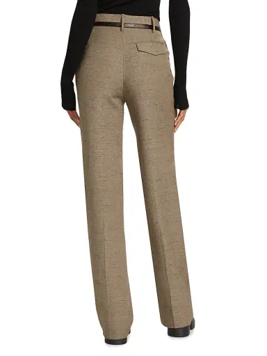 Proenza Schouler Women's Aidan Melangé Straight-Leg Pants | Thumbnail 5 Proenza Schouler Women's Aidan Melangé Straight-Leg Pants | Thumbnail 5