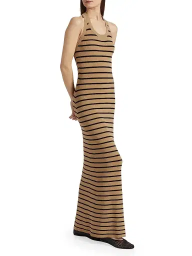 Proenza Schouler Women's Meryl Halterneck Maxi Dress | Thumbnail 4 Proenza Schouler Women's Meryl Halterneck Maxi Dress | Thumbnail 4