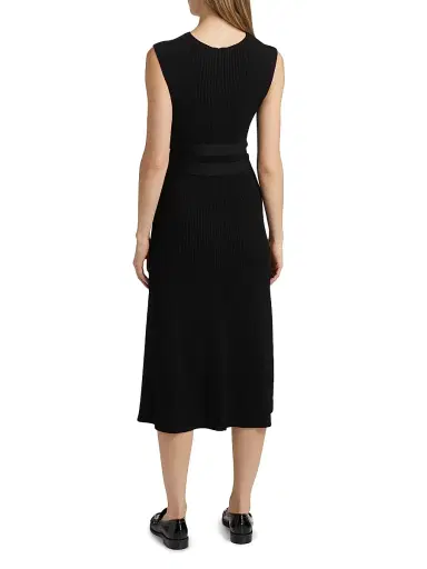 Proenza Schouler Women's Madeline Belted Rib-Knit Sweater Midi-Dress | Thumbnail 5 Proenza Schouler Women's Madeline Belted Rib-Knit Sweater Midi-Dress | Thumbnail 5
