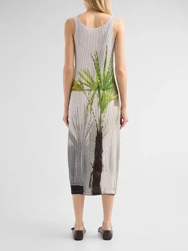 Issey Miyake Women's Urban Jungle Pleats Midi-Dress - White - Size 2 | Thumbnail 3 Issey Miyake Women's Urban Jungle Pleats Midi-Dress - White - Size 2 | Thumbnail 3