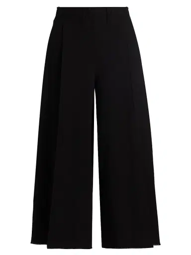 Issey Miyake Women's Campagne Wide-Leg Pants - Black | Thumbnail 1 Issey Miyake Women's Campagne Wide-Leg Pants - Black | Thumbnail 1