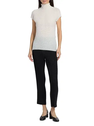 Issey Miyake Women's Wooly Pleats Top - White - Size XS | Thumbnail 2 Issey Miyake Women's Wooly Pleats Top - White - Size XS | Thumbnail 2