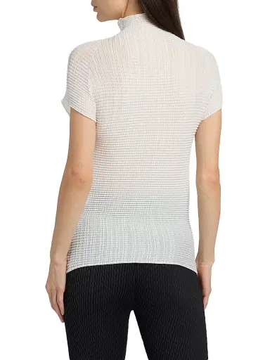 Issey Miyake Women's Wooly Pleats Top - White - Size XS | Thumbnail 5 Issey Miyake Women's Wooly Pleats Top - White - Size XS | Thumbnail 5