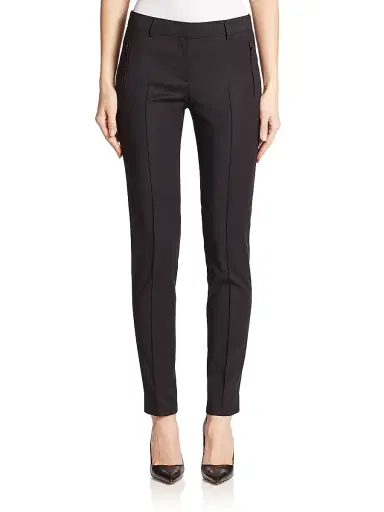 Akris punto Women's Elements Cotton Techno Fabia Pants - Black - Size 2 | Thumbnail 1 Akris punto Women's Elements Cotton Techno Fabia Pants - Black - Size 2 | Thumbnail 1