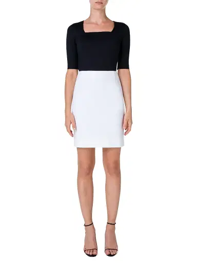 Akris punto Women's Jersey Mini Skirt - Cream | Thumbnail 2 Akris punto Women's Jersey Mini Skirt - Cream | Thumbnail 2