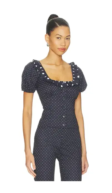 WeWoreWhat Ruffle Button Up Top | Thumbnail 2 WeWoreWhat Ruffle Button Up Top | Thumbnail 2