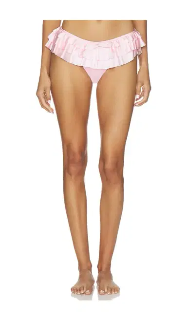 Skims Satin Swim Ruffle Bikini Bottom | Thumbnail 1 Skims Satin Swim Ruffle Bikini Bottom | Thumbnail 1