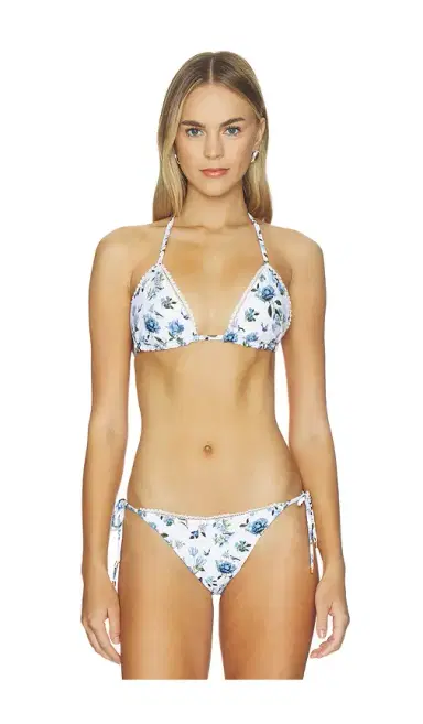 PQ X Alice + Olivia Reversible Tri Bikini Top | Thumbnail 1 PQ X Alice + Olivia Reversible Tri Bikini Top | Thumbnail 1