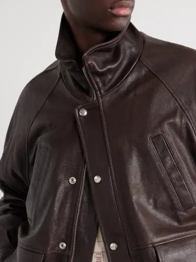 Enfants Riches Déprimés Prince Phillip’s Childhood Panelled Full-Grain Leather Jacket - Men | Thumbnail 5 Enfants Riches Déprimés Prince Phillip’s Childhood Panelled Full-Grain Leather Jacket - Men | Thumbnail 5