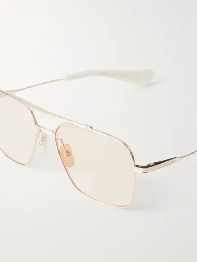 DITA Flight-Seven Aviator-Style Gold-Tone Titanium Sunglasses - Men | Thumbnail 3 DITA Flight-Seven Aviator-Style Gold-Tone Titanium Sunglasses - Men | Thumbnail 3