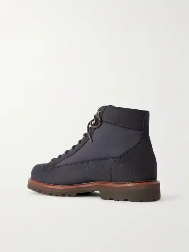 Brunello Cucinelli Nylon-Trimmed Suede Hiking Boots - Men | Thumbnail 4 Brunello Cucinelli Nylon-Trimmed Suede Hiking Boots - Men | Thumbnail 4