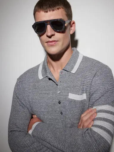 Thom Browne Aviator-Style Tortoiseshell Acetate Sunglasses - Men | Thumbnail 2 Thom Browne Aviator-Style Tortoiseshell Acetate Sunglasses - Men | Thumbnail 2