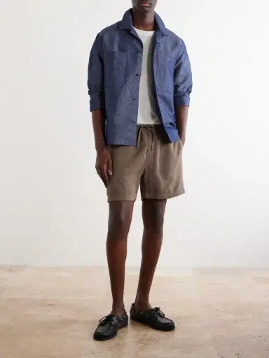 NN07 Ryder 5971 Straight-Leg TENCEL™Lyocell -Blend Drawstring Shorts - Men | Thumbnail 2 NN07 Ryder 5971 Straight-Leg TENCEL™Lyocell -Blend Drawstring Shorts - Men | Thumbnail 2