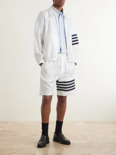 Thom Browne Striped Ripstop Track Jacket - Men | Thumbnail 2 Thom Browne Striped Ripstop Track Jacket - Men | Thumbnail 2