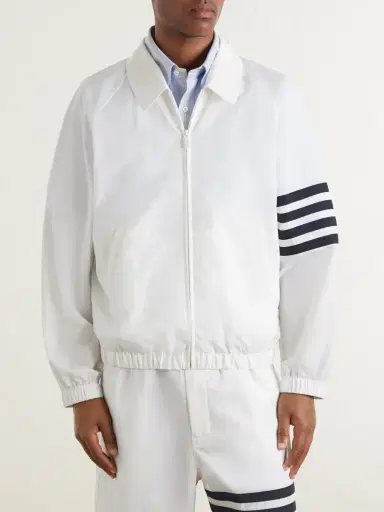 Thom Browne Striped Ripstop Track Jacket - Men | Thumbnail 3 Thom Browne Striped Ripstop Track Jacket - Men | Thumbnail 3