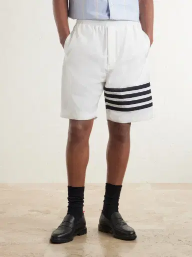 Thom Browne Straight-Leg Striped Shorts - Men | Thumbnail 3 Thom Browne Straight-Leg Striped Shorts - Men | Thumbnail 3