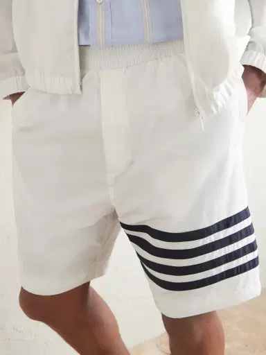 Thom Browne Straight-Leg Striped Shorts - Men | Thumbnail 5 Thom Browne Straight-Leg Striped Shorts - Men | Thumbnail 5
