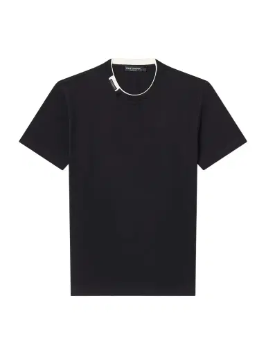 Dolce & Gabbana Logo-Appliquéd Cotton-Jersey T-Shirt - Men | Thumbnail 1 Dolce & Gabbana Logo-Appliquéd Cotton-Jersey T-Shirt - Men | Thumbnail 1