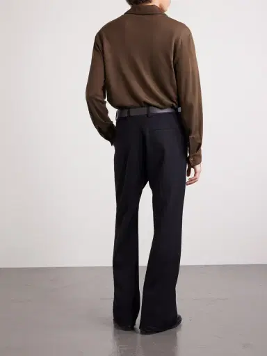 Tom Ford Piped Silk and Cotton-Blend Piqué Polo Shirt - Men | Thumbnail 4 Tom Ford Piped Silk and Cotton-Blend Piqué Polo Shirt - Men | Thumbnail 4