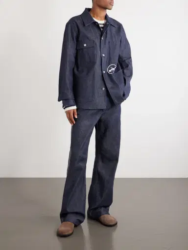 A.P.C. Fragment Printed Denim Jacket - Men | Thumbnail 2 A.P.C. Fragment Printed Denim Jacket - Men | Thumbnail 2