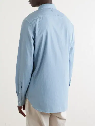 Canali Denim Shirt - Men | Thumbnail 4 Canali Denim Shirt - Men | Thumbnail 4