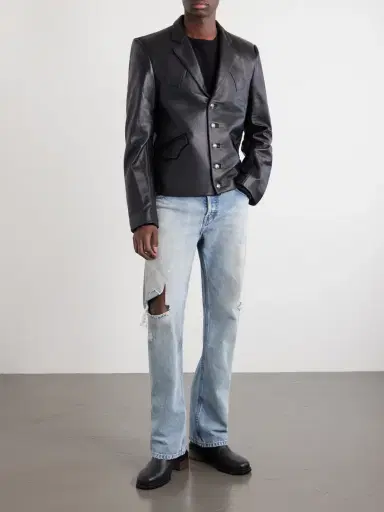 Enfants Riches Déprimés Western Perfect Leather Blazer - Men | Thumbnail 2 Enfants Riches Déprimés Western Perfect Leather Blazer - Men | Thumbnail 2