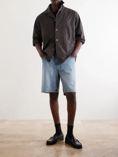 NN07 Otis 1882 Straight-Leg Organic Denim Shorts - Men | Thumbnail 2 NN07 Otis 1882 Straight-Leg Organic Denim Shorts - Men | Thumbnail 2