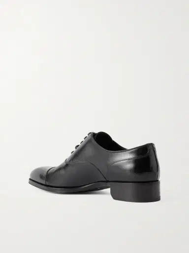 Tom Ford Elkan Burnished-Leather Oxford Shoes - Men | Thumbnail 4 Tom Ford Elkan Burnished-Leather Oxford Shoes - Men | Thumbnail 4