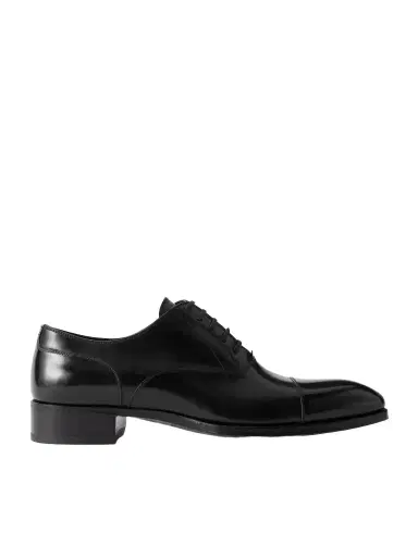 Tom Ford Elkan Burnished-Leather Oxford Shoes - Men | Thumbnail 1 Tom Ford Elkan Burnished-Leather Oxford Shoes - Men | Thumbnail 1
