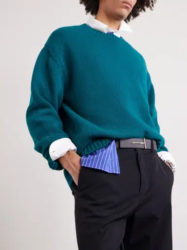 Tom Ford Wool and Cashmere-Blend Sweater - Men | Thumbnail 5 Tom Ford Wool and Cashmere-Blend Sweater - Men | Thumbnail 5