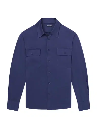 Tom Ford Silk and Cotton-Blend Shirt - Men | Thumbnail 1 Tom Ford Silk and Cotton-Blend Shirt - Men | Thumbnail 1