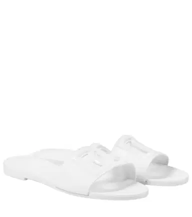 Dolce & Gabbana DG cutout rubber slides | Thumbnail 1 Dolce & Gabbana DG cutout rubber slides | Thumbnail 1