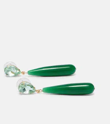 Jennifer Behr Caroline embellished drop earrings | Thumbnail 2 Jennifer Behr Caroline embellished drop earrings | Thumbnail 2