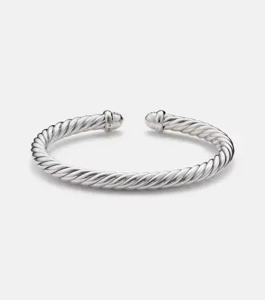 David Yurman Cable Flex sterling silver cuff bracelet with diamonds | Thumbnail 2 David Yurman Cable Flex sterling silver cuff bracelet with diamonds | Thumbnail 2