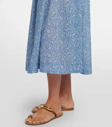 Doen Dôen Emmaretta floral cotton voile midi dress | Thumbnail 3 Doen Dôen Emmaretta floral cotton voile midi dress | Thumbnail 3