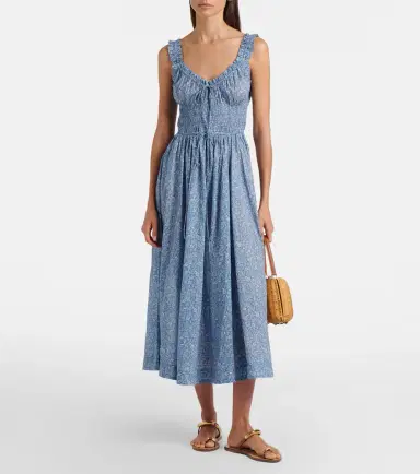 Doen Dôen Emmaretta floral cotton voile midi dress | Thumbnail 4 Doen Dôen Emmaretta floral cotton voile midi dress | Thumbnail 4