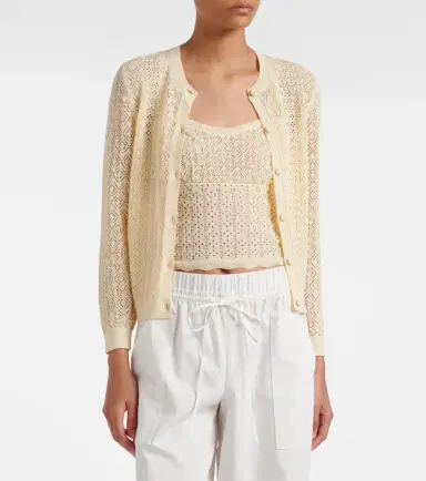 DÔEN Dôen Diane pointelle cardigan | Thumbnail 4 DÔEN Dôen Diane pointelle cardigan | Thumbnail 4