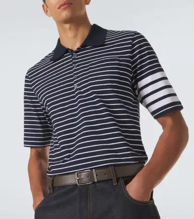 Thom Browne 4-Bar striped cotton polo shirt | Thumbnail 2 Thom Browne 4-Bar striped cotton polo shirt | Thumbnail 2