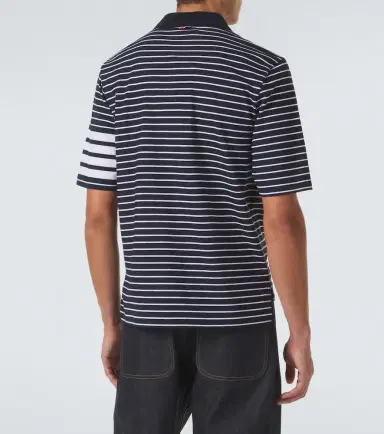 Thom Browne 4-Bar striped cotton polo shirt | Thumbnail 4 Thom Browne 4-Bar striped cotton polo shirt | Thumbnail 4