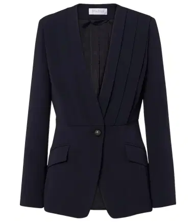 Max Mara Pleated cady blazer | Thumbnail 1 Max Mara Pleated cady blazer | Thumbnail 1