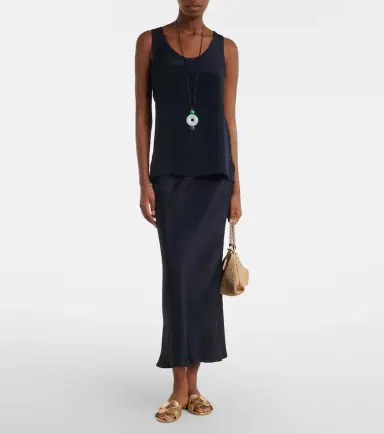 Max Mara Sospiro silk satin maxi skirt | Thumbnail 2 Max Mara Sospiro silk satin maxi skirt | Thumbnail 2