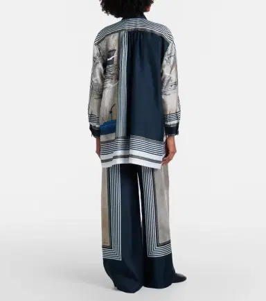 Max Mara Printed silk twill palazzo pants | Thumbnail 5 Max Mara Printed silk twill palazzo pants | Thumbnail 5