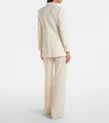 Max Mara Belted virgin wool wide-leg pants | Thumbnail 5 Max Mara Belted virgin wool wide-leg pants | Thumbnail 5