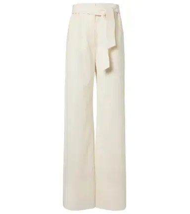 Max Mara Belted virgin wool wide-leg pants | Thumbnail 1 Max Mara Belted virgin wool wide-leg pants | Thumbnail 1