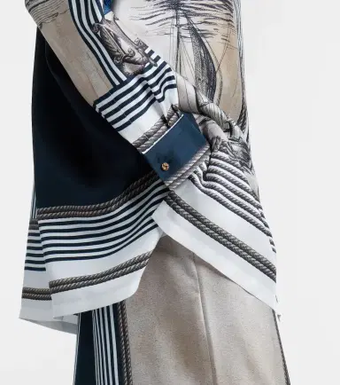Max Mara Oversized printed silk twill shirt | Thumbnail 3 Max Mara Oversized printed silk twill shirt | Thumbnail 3