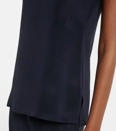 Max Mara Silk crêpe de chine tank top | Thumbnail 3 Max Mara Silk crêpe de chine tank top | Thumbnail 3